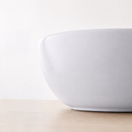Square Ceramic Countertop Washbasin, 42 x 42 cm, White