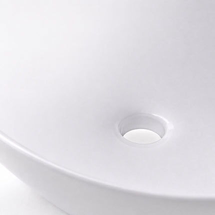 Square Ceramic Countertop Washbasin, White, 46 x 32 cm