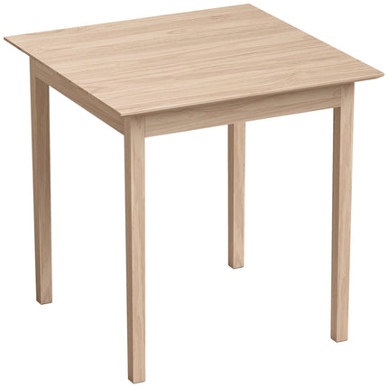 Square Dining Table, Natural Pine Wood, 75x75x76 cm