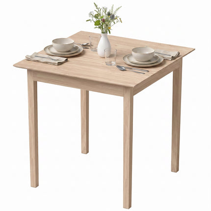 Square Dining Table, Natural Pine Wood, 75x75x76 cm