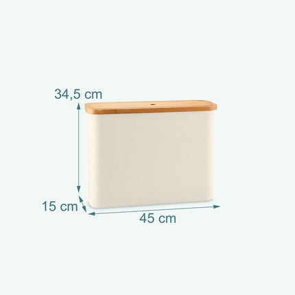Square Fabric Toilet Roll Holder, Holds 12 Rolls
