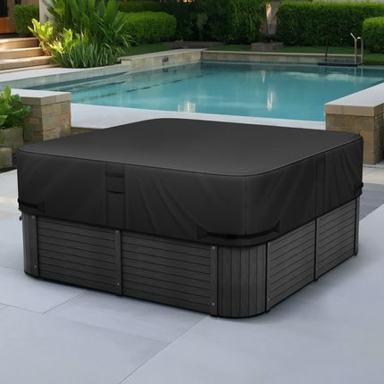 Square Hot Tub Cover 93x93x20 In, 600D Waterproof