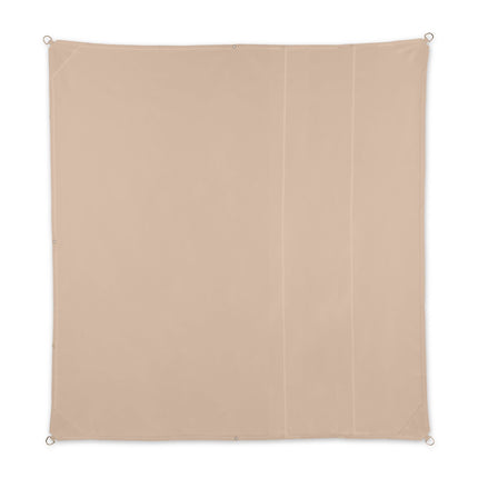 Quadratisches Sonnensegel, Beige Polyester mit Seilen