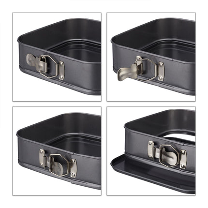 Quadratische Backformen 3er-Set