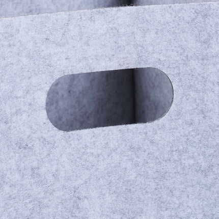 Square basket in felt