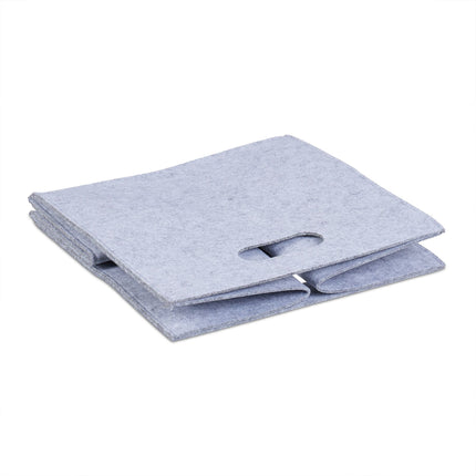 Square basket in felt