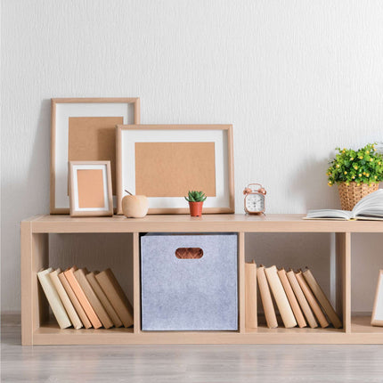 Square basket in felt