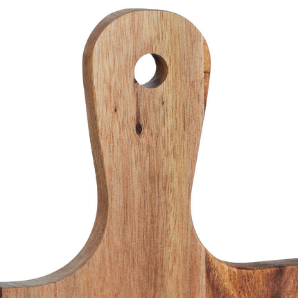 Square cutting board in wood and marble