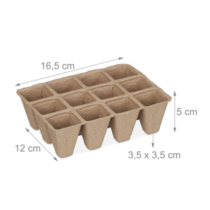 Pots carrés en fibre