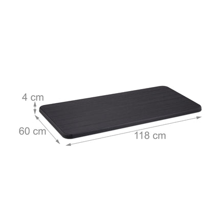 Table de jardin carrée aspect bois