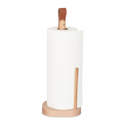 Porte-rouleau de papier essuie-tout carré en bois