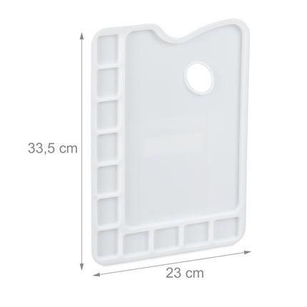 Palette de mélange carrée en plastique