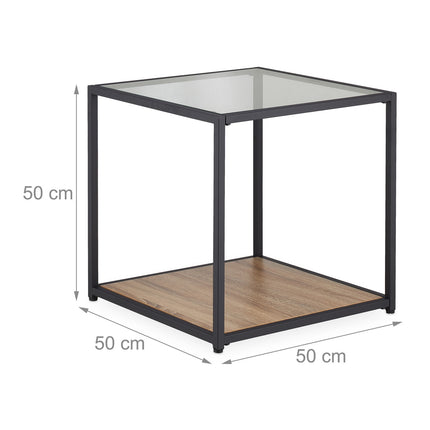 Square side table