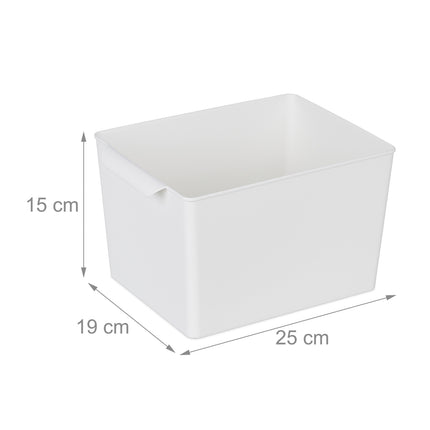 Square storage box in set of 4