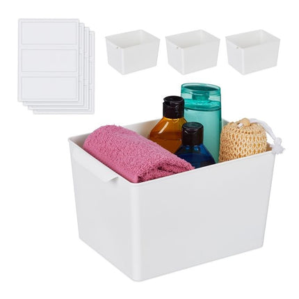 Square storage box in set of 4