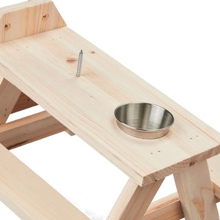 Squirrel table with water trough