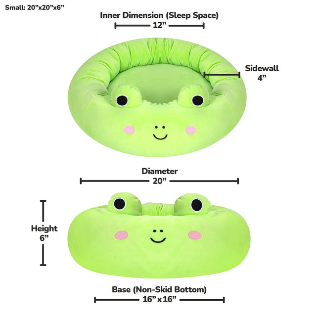 Squishmallows Haustierbett Wendy der Frosch, 50 cm