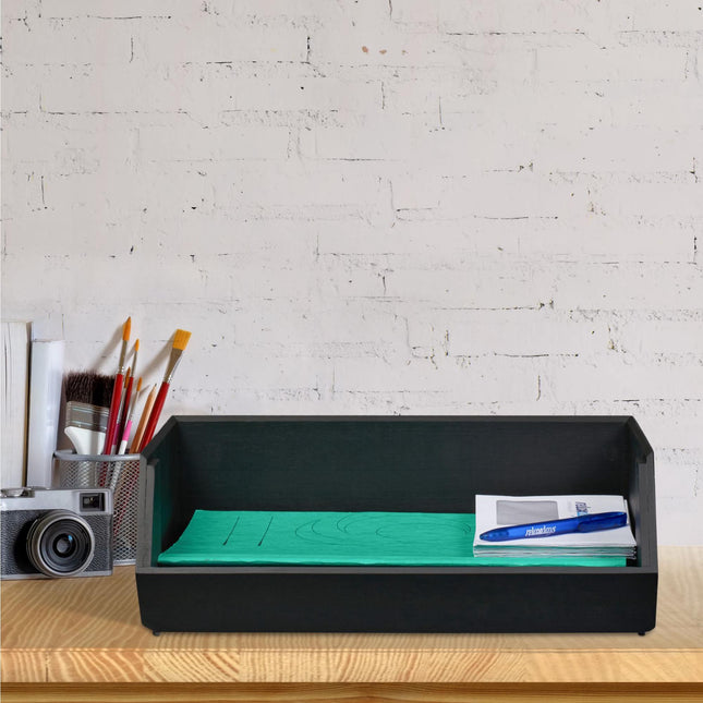 Stapelbarer Bambus-Schreibtisch-Organizer