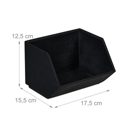 Stapelbarer Bambus-Schreibtisch-Organizer