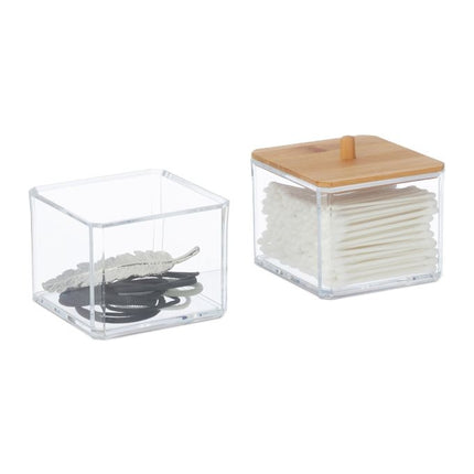 Stackable containers for cotton swabs