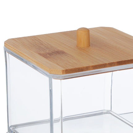 Stackable containers for cotton swabs