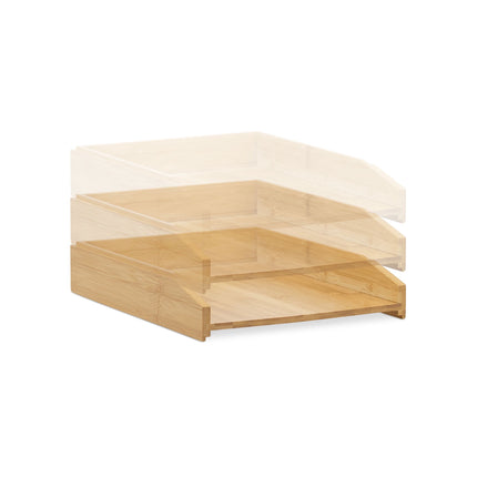 Stackable letter tray, set of 2