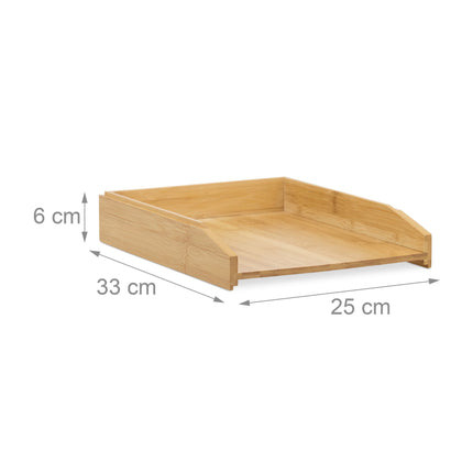 Stackable letter tray, set of 2