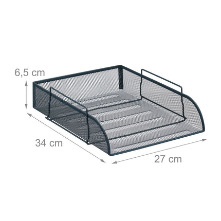 Stapelbare Dokumentenablage aus Metall