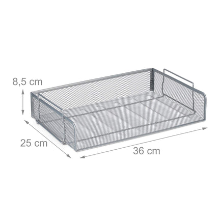 Stapelbare Dokumentenablage aus Metall