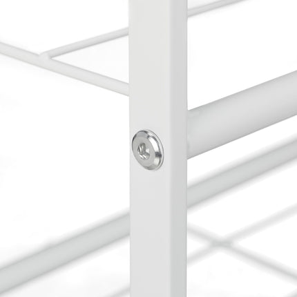 Stackable shoe shelf in metal