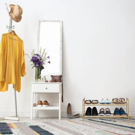 Étagère à chaussures empilable avec 2 étagères