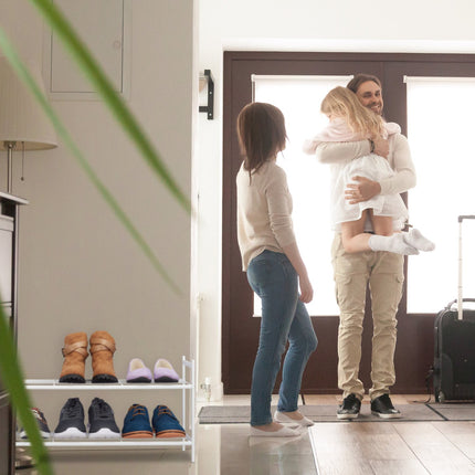 Étagère à chaussures empilable avec 2 étagères