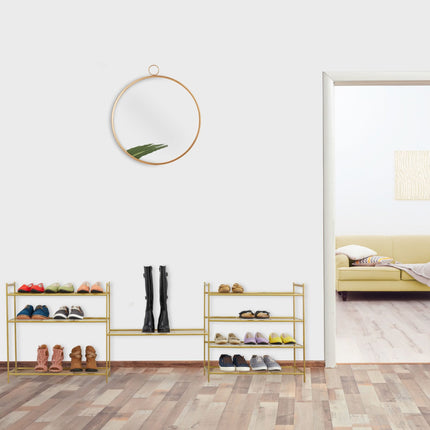 Étagère à chaussures empilable avec 4 étagères