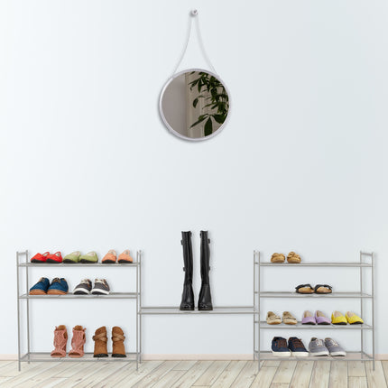 Stackable shoe shelf with 4 shelves
