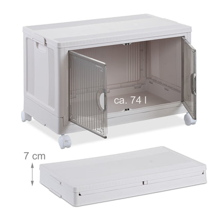 Coffre de rangement empilable 74 l