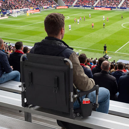 Stadium Seat With Backrest, Foldable, Cup Holder Bag
