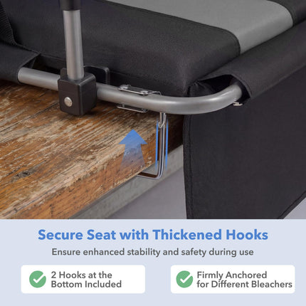 Stadium Seat With Backrest, Foldable, Cup Holder Bag