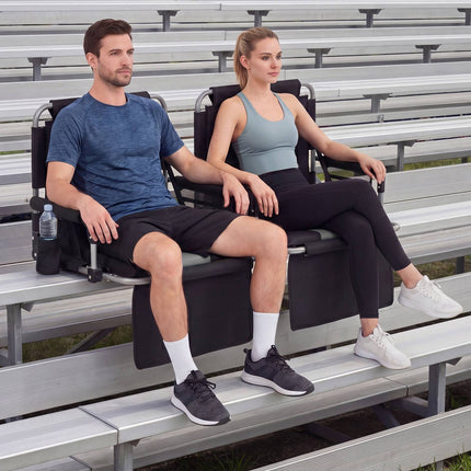 Stadium Seat With Backrest, Foldable, Cup Holder Bag
