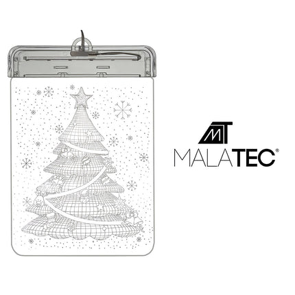 Buntglas LED 3D-Weihnachtsbaum 