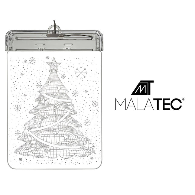 Buntglas LED 3D-Weihnachtsbaum 