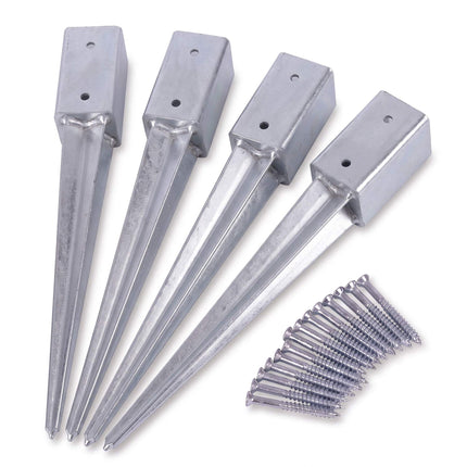 Stainless Steel Drive-In Post Anchors, 4 Pack, 750mm