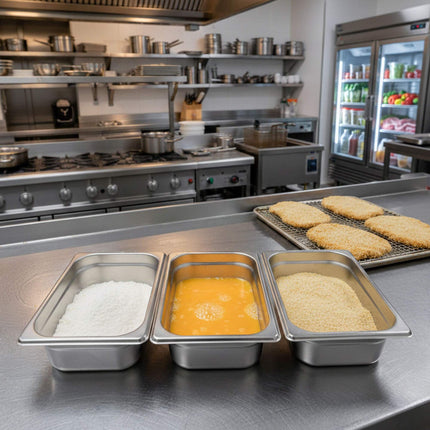 Edelstahl Gastronorm 3-teiliges Behälterset