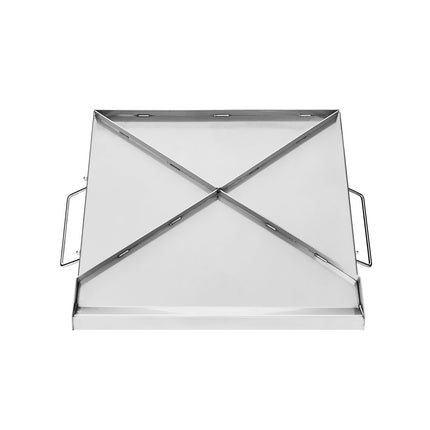 Stainless Steel Griddle Plate 18x16 in, With Handle