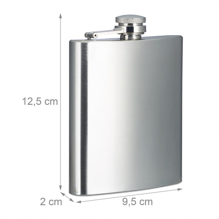 Nerezové placatky, 200 ml, sada 10 ks