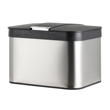 Stainless Steel Kitchen Compost Bin, 4.5L, Odour-Tight Lid