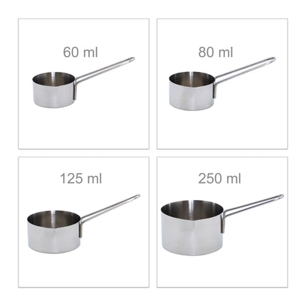 Edelstahl-Messbecher-Set