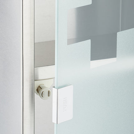 Medizinschrank aus Edelstahl mit Schloss, 3 Fächer