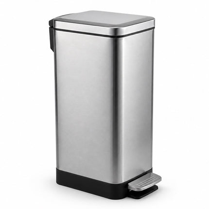 Stainless Steel Pedal Bin, 15L – Soft-Close, Slim Design