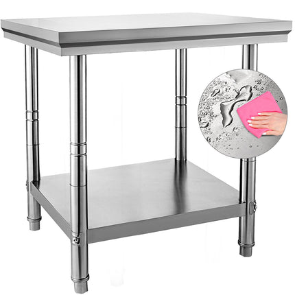 Stainless Steel Prep Table 24 x 30 in, 700 lb Capacity