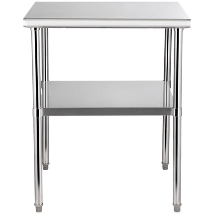Stainless Steel Prep Table 30x30, Undershelf, 800 lb